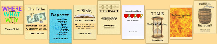 Booklets: Begotten, Tithe, Bible, Love, Time, Satan, and more!