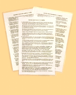 Hints: Picking a Wife; Picking a Husband; Raising Children